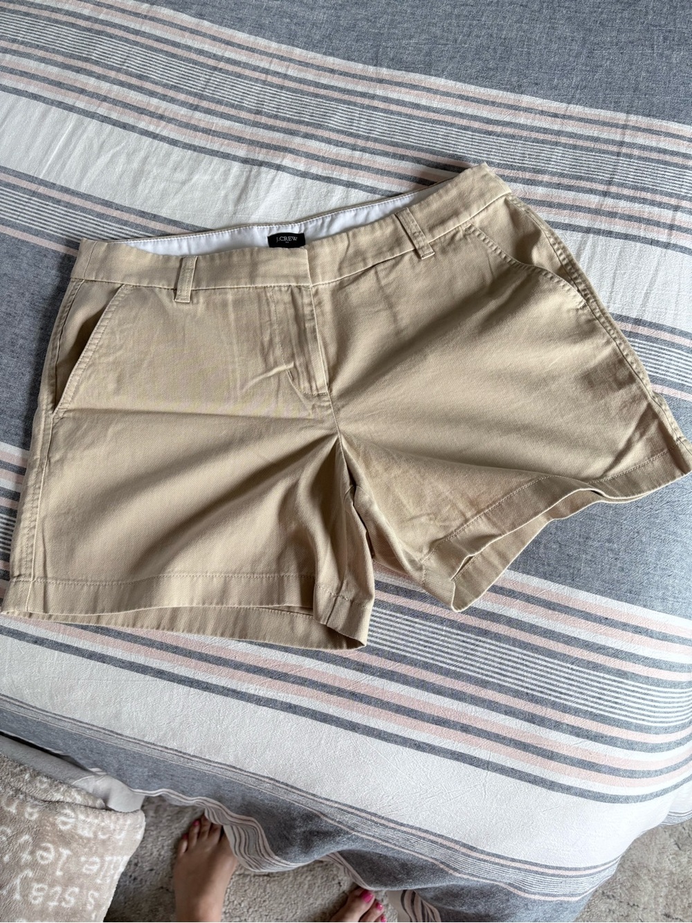 J. Crew Beige Cotton Bermuda Shorts